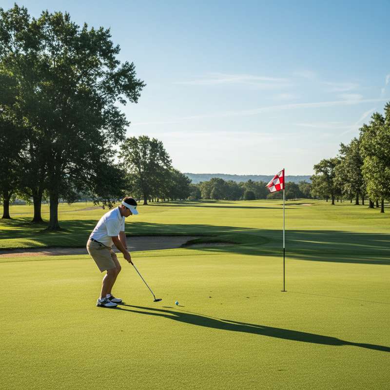 Golfspieler auf dem Platz