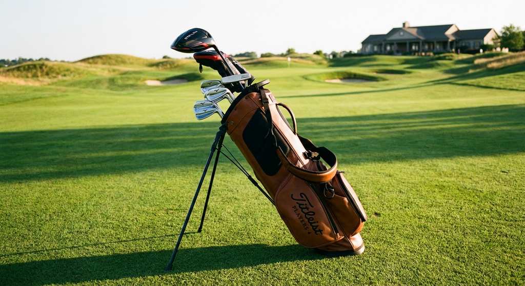 Golftasche Stand Bag auf Golfplatz