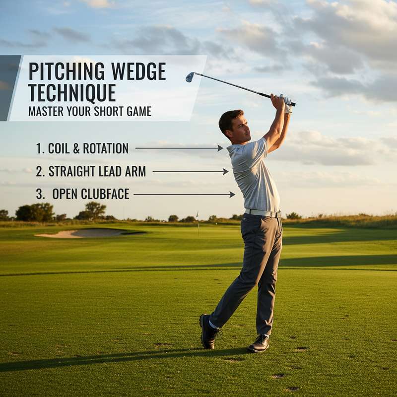 Pitching Wedge Technik – korrekter Impact mit Divot nach dem Ball